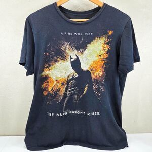 The Dark Knight Rises Batman 2012 Promo Tee Faded Black Sz Large